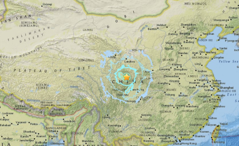 Terremoto de magnitud 6.5 se sintió en provincia china de Sichuan