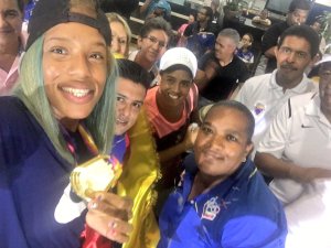 La campeona mundial Yulimar Rojas llegó este domingo a Venezuela (foto y video)