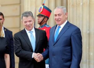 Santos y Netanyahu inician reunión en Bogotá con agenda política y económica