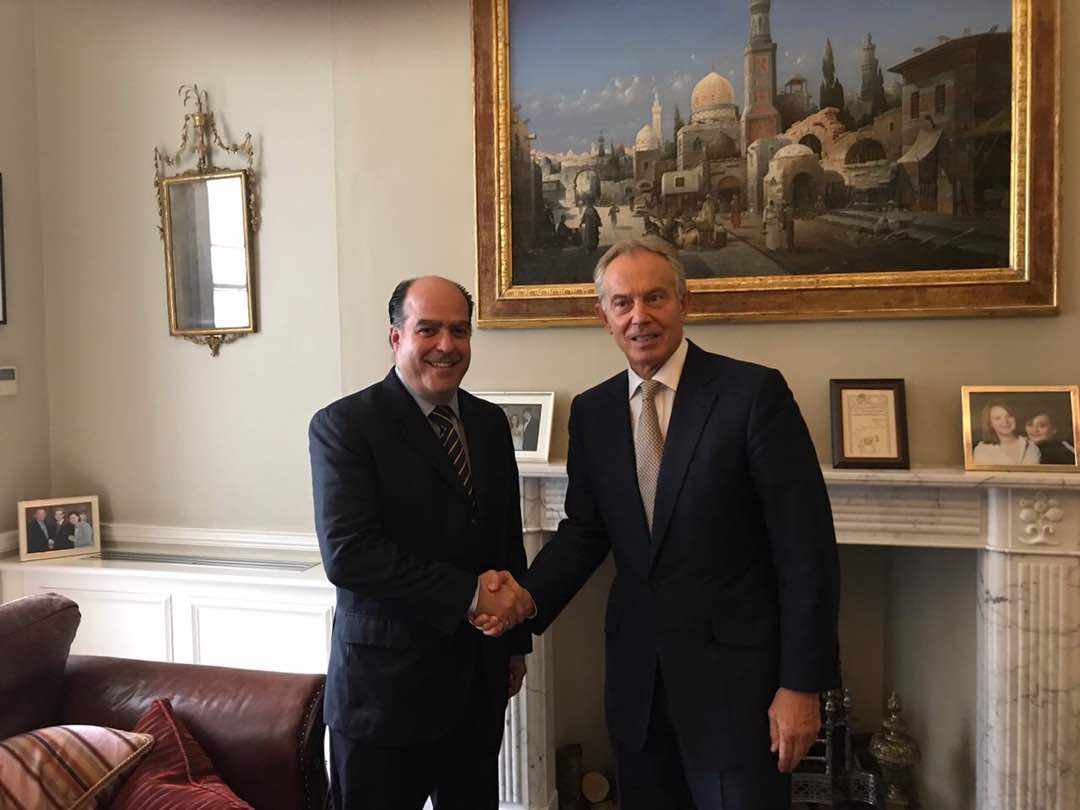 Ex Primer Ministro británico Tony Blair recibió a  Julio Borges en Londres (Foto)