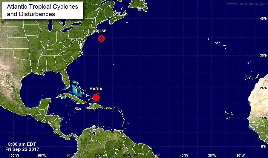 Sube nivel de alerta en puertos de Puerto Rico y las Islas Vírgenes por huracán María