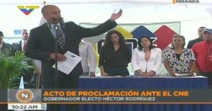 CNE proclama a Héctor Rodríguez gobernador de Miranda
