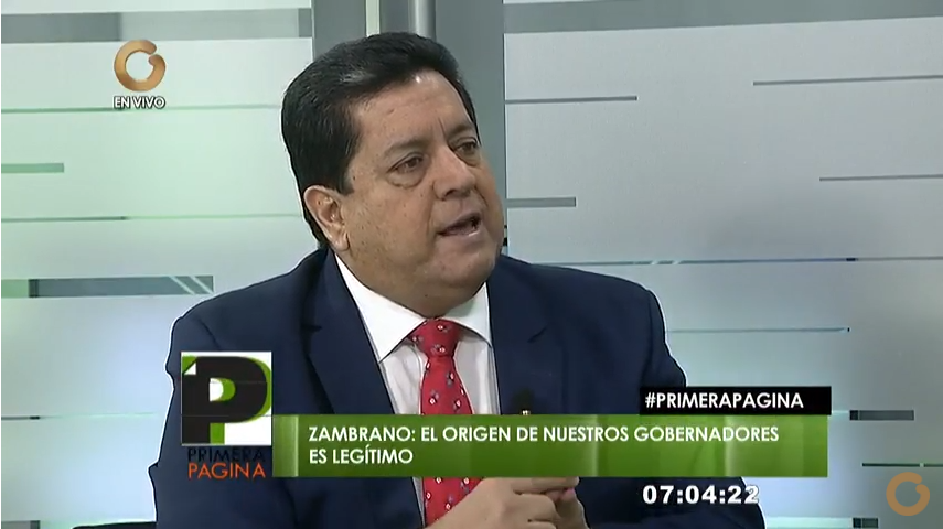 Edgar Zambrano dice que gobernadores de AD no reconocieron ni se subordinaron ante la Constituyente