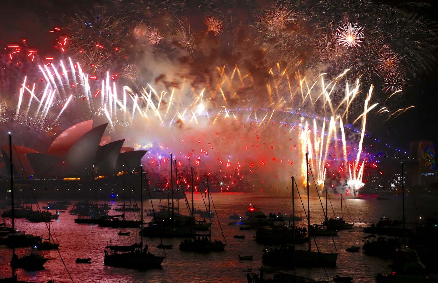 Australia recibió al nuevo año 2018 (fotos y videos)