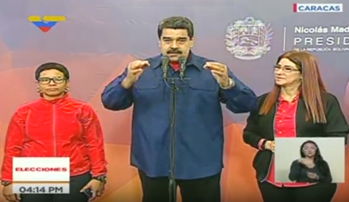 ¿Uniformados? La comitiva que acompañó a Maduro a votar este #10Dic