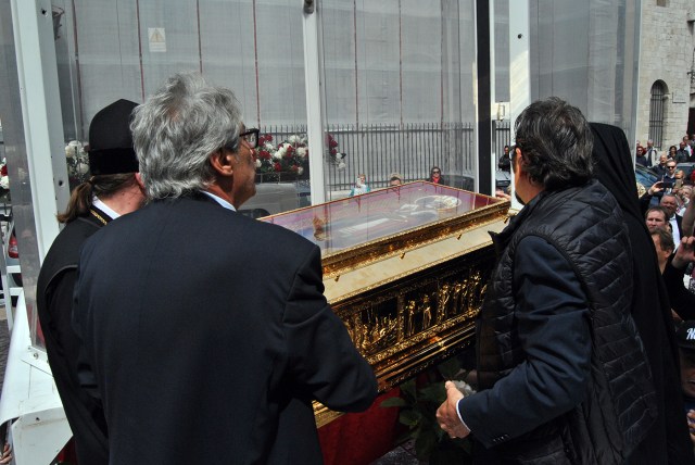 Las reliquias de San Nicolás en Bari 