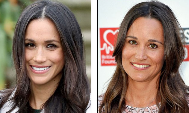 El increíble parecido entre Meghan y Pippa (FOTOS)