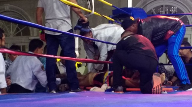 Boxeador venezolano Yeison Cohen sufrió un derrame cerebral al ser noqueado