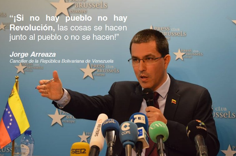 Arreaza dice que al Gobierno “no le interesa” si la comunidad internacional no reconoce elecciones