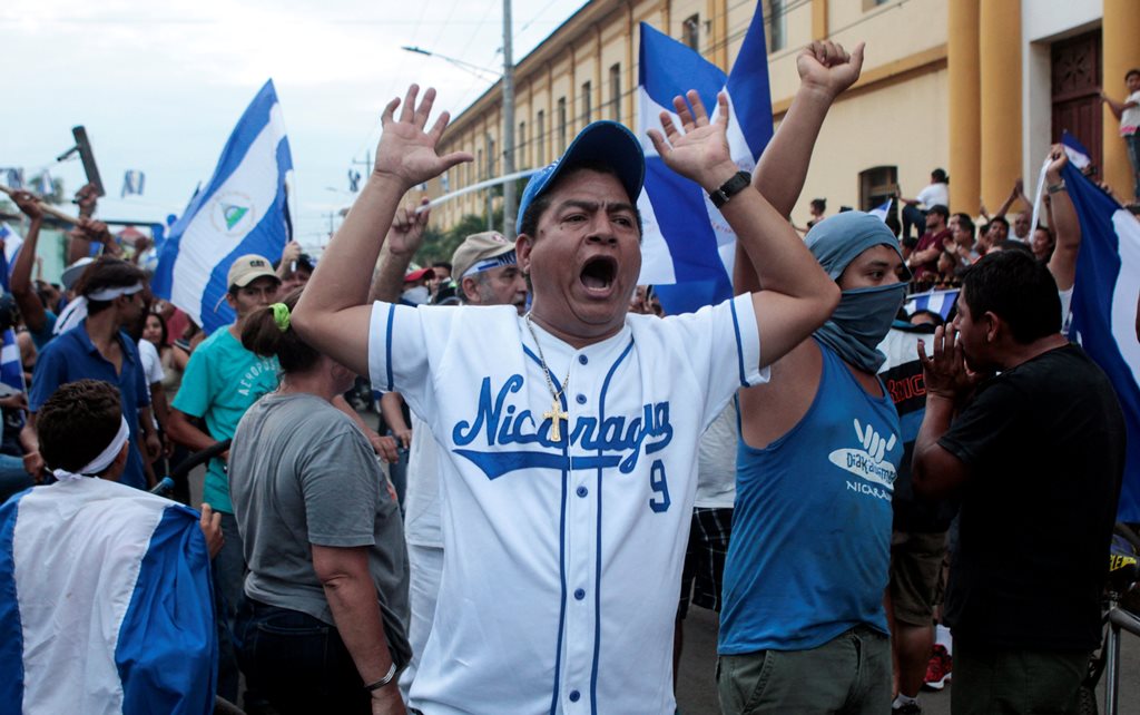 Nicaragüenses salieron a las calles en el día número 21 de protesta