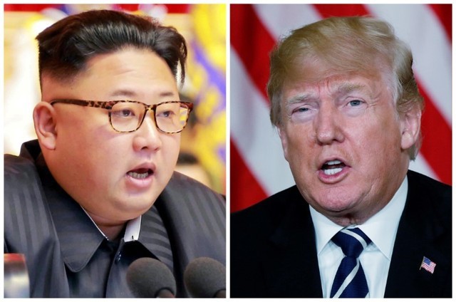 Foto de archivo: Una combinación de imágenes muestra al líder norcoreano, Kim Jong Un, en Pyongyang, Corea del Norte, y al presidente estadounidense, Donald Trump, en Palm Beach, Florida, Estados Unidos, respectivamente de archivos de Reuters. REUTERS/KCNA a través de Reuters y Kevin Lamarque
