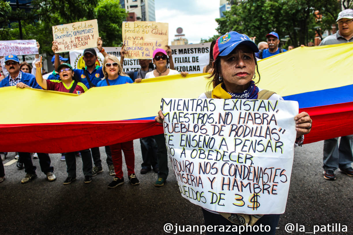 En FOTOS: La protesta de los trabajadores venezolanos en su día #1May