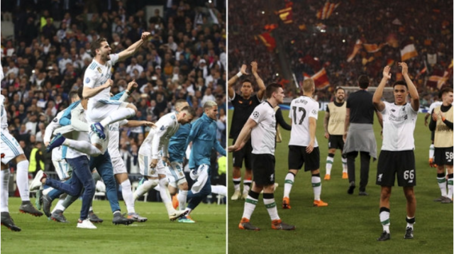 Celebración de ambos equipos al pasar a ala final de la Liga de Campeones. Foto: Archivo