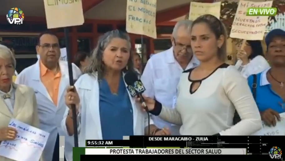 En el Zulia, el sector salud regresó a las calles para protestar #19Sep (video)