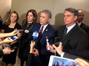Duque y Bolsonaro comparten el deseo de que regrese la democracia a Venezuela