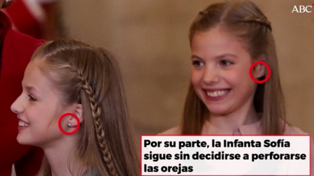 El curioso motivo por el que la Princesa Leonor lleva pendientes y la Infanta Sofía no