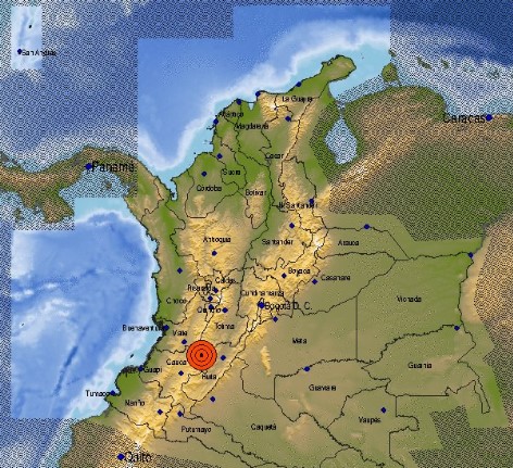 Un sismo de magnitud 5,2 se registra en Colombia