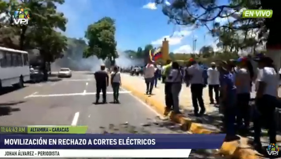 Incendian barricada en el Parque de Este #6Abr (fotos)