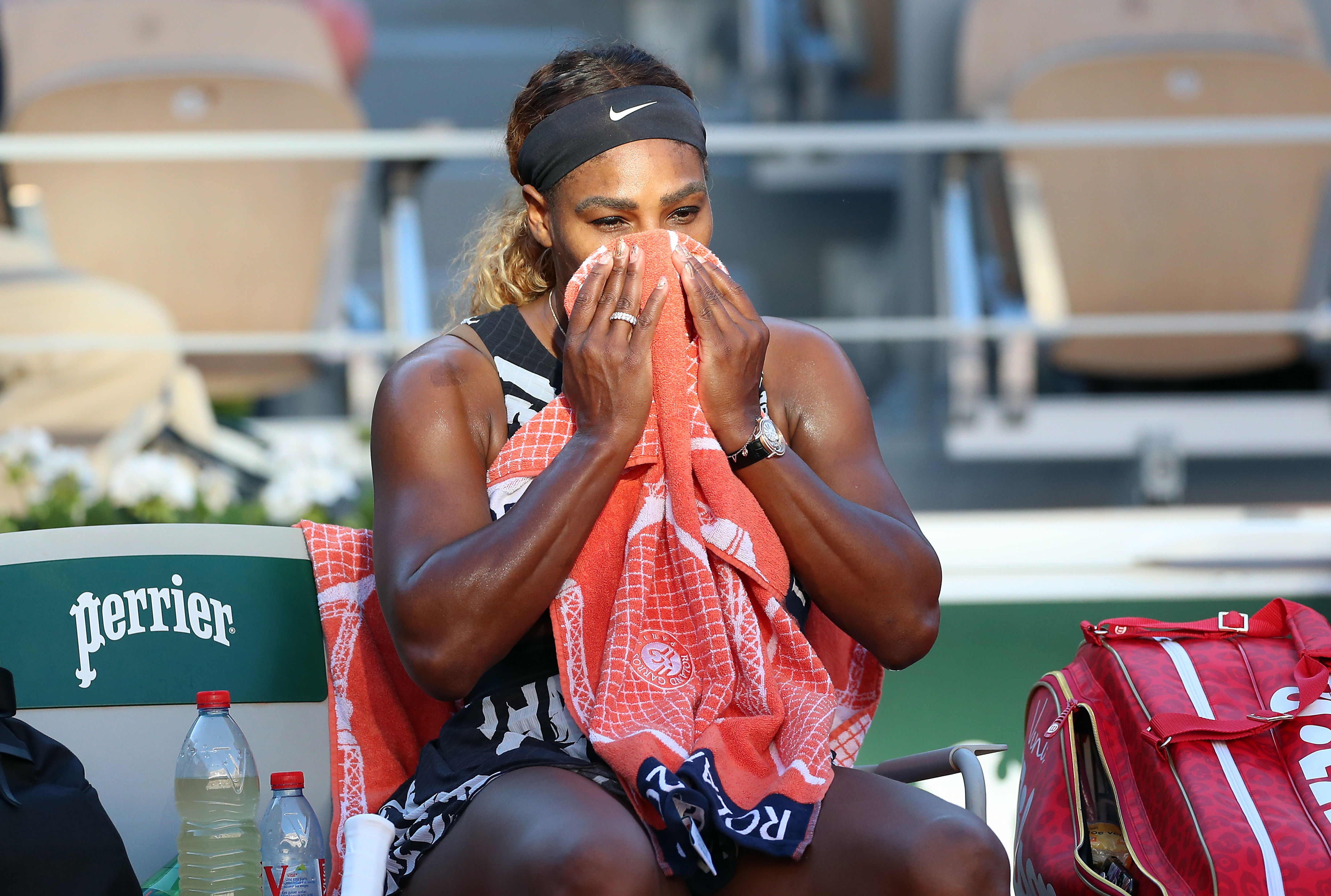 Serena Williams causó el enfado de un tenista a su salida de Roland Garros
