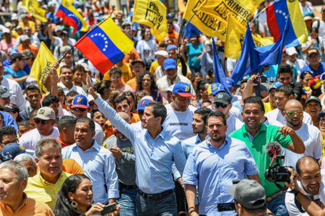 Juan Guaidó desde Punta de Piedras, estado Nueva Esparta. Imagen cortesia.