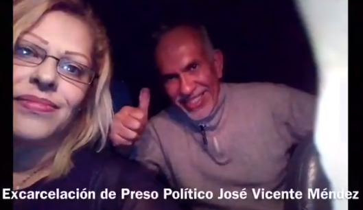 Excarcelan a José Vicente Méndez, preso político que permanecía en Ramo Verde (Video)