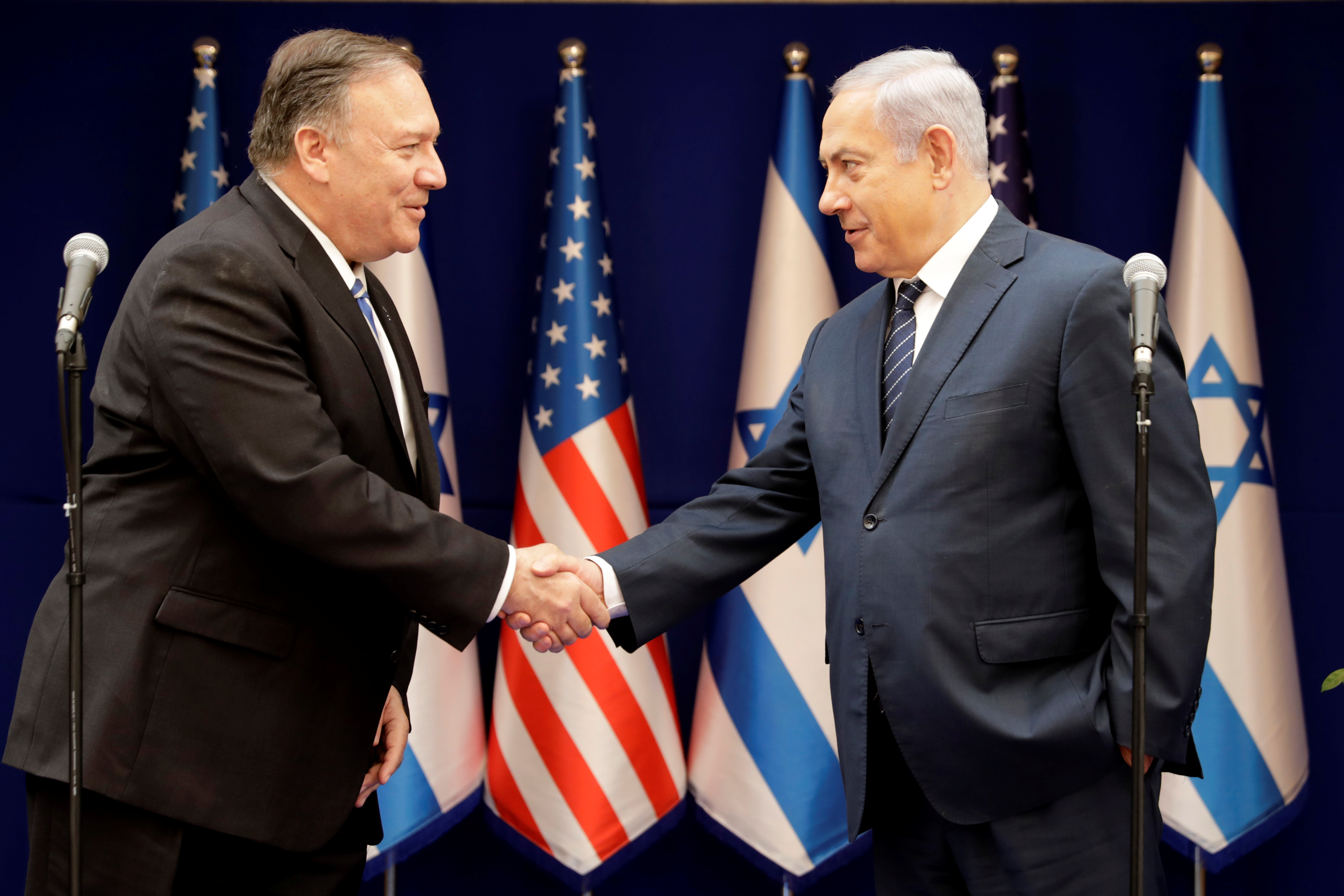 Pompeo trata con Netanyahu en Jerusalén sobre Siria e Irán
