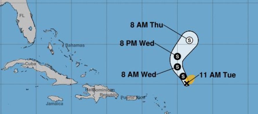 La tormenta Sebastián crece en el Atlántico 