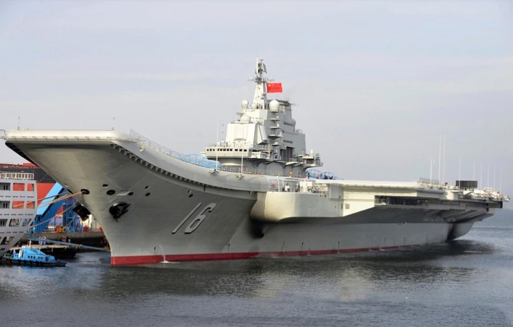 La primera misión del Shandong, el nuevo portaaviones de la Armada de China