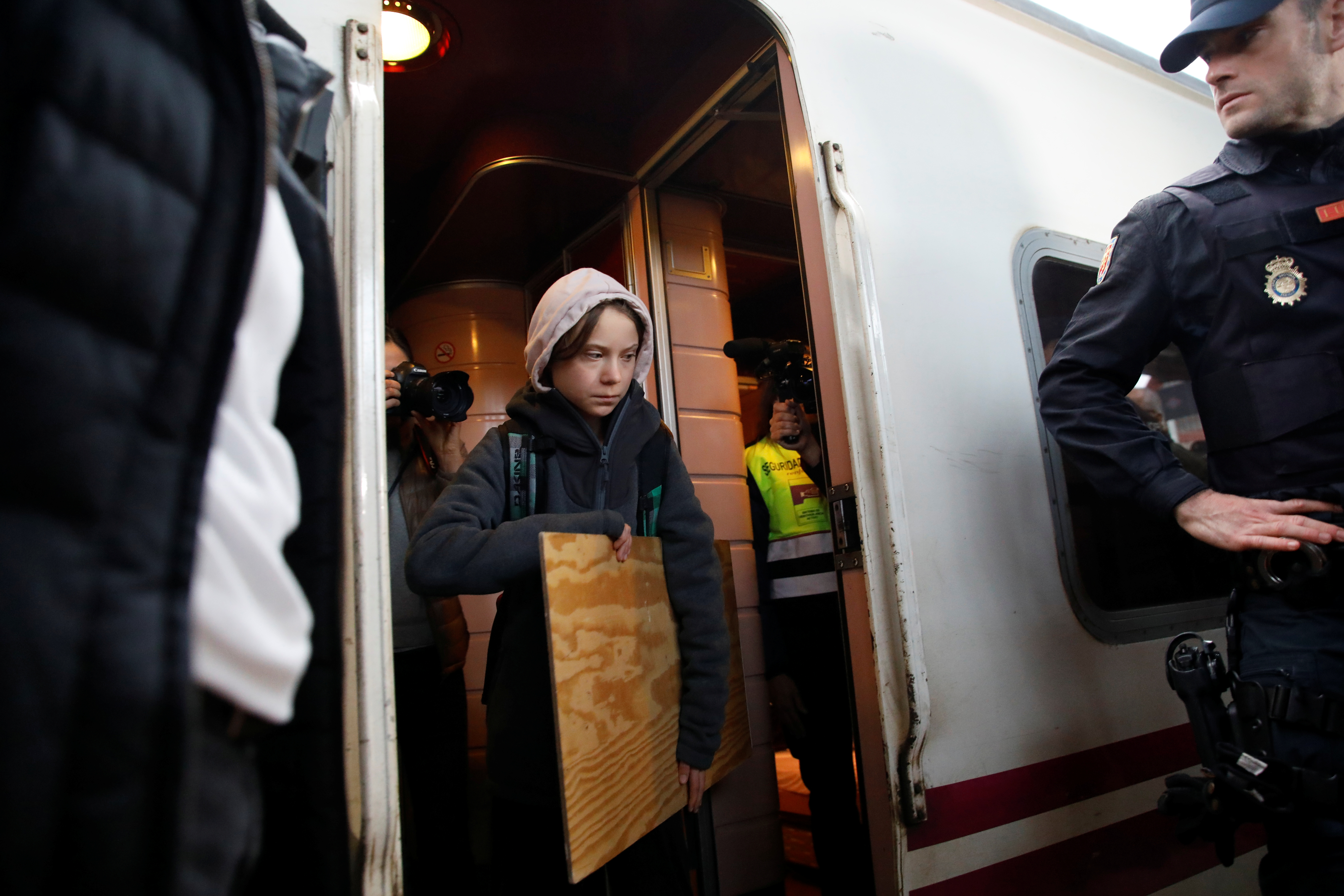 Greta Thunberg llega a la Cumbre del Clima de Madrid (Fotos)