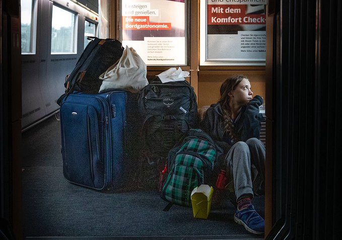 Greta Thunberg tuitea sobre un “tren abarrotado” y la empresa ferroviaria afirma que viajó en primera clase
