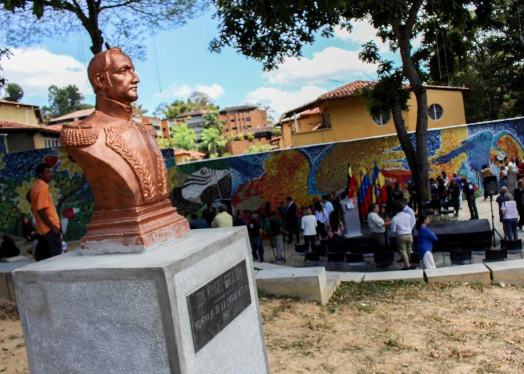Inauguraron en El Hatillo la Plaza Manuel de Escalona y el primer mural ecológico de Venezuela (Fotos)