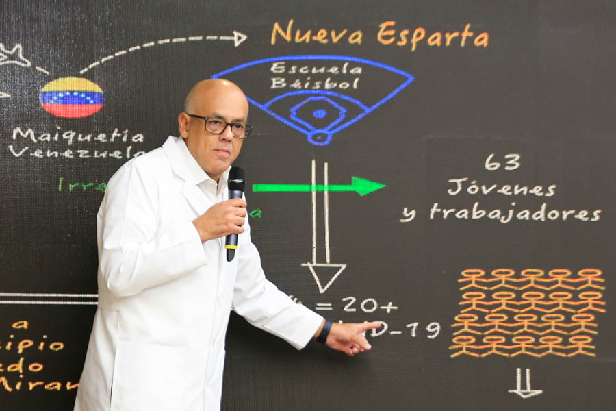 Jorge Rodríguez volvió a meter la pata con las cifras relacionadas al Covid-19 (Video)