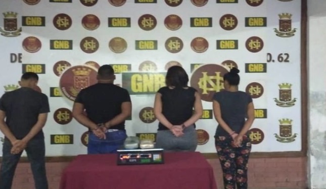 GNB detuvo a cuatro personas por tráfico de drogas en Ciudad Bolívar