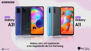Galaxy A31 y A11 cautivarán a los seguidores de CLX Samsung