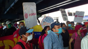 En Falcón, Trabajadores de Pdvsa protestan para exigir reivindicaciones y mejoras salariales #21Jul (FOTOS)