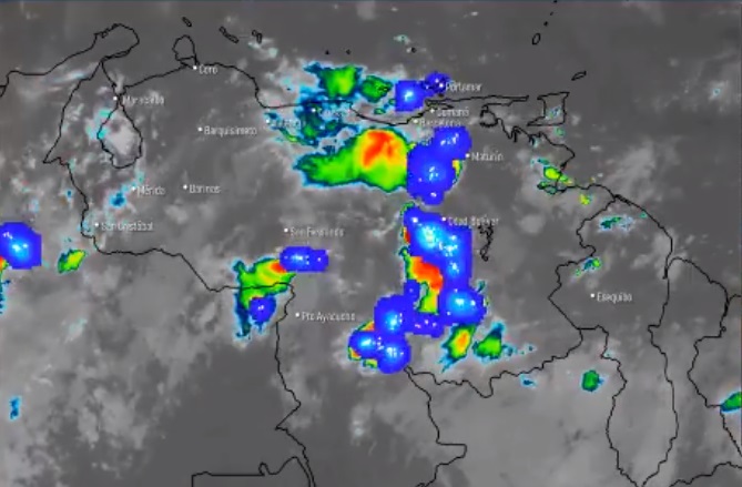 El estado del tiempo en Venezuela este lunes #3Ago, según el Inameh