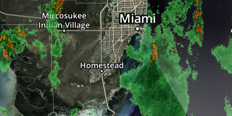Se esperan fuertes tormentas eléctricas en el Sur de Florida