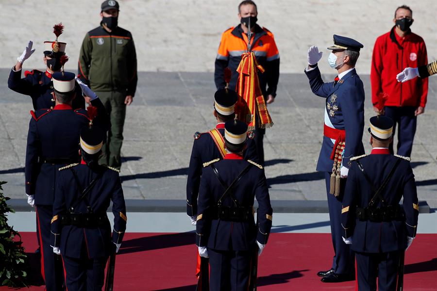 EN FOTOS: El rey Felipe y las principales figuras de la política en España encabezan los actos del día de la Fiesta Nacional