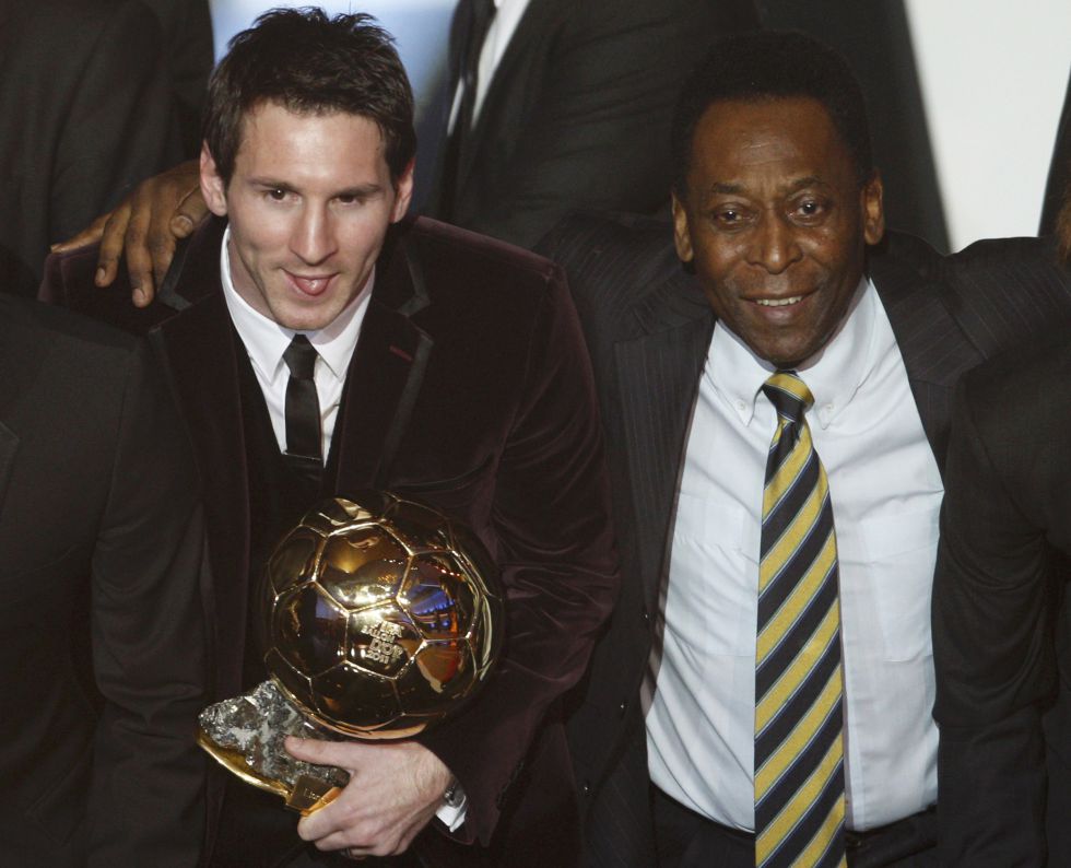 “Un homenaje justo”: Pelé felicitó a Messi por su séptimo Balón de Oro
