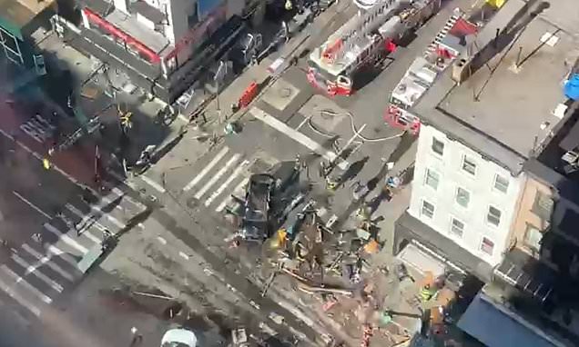 Al menos seis heridos después de que un vehículo se estrellara contra un comedor en Manhattan