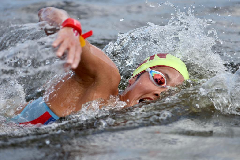 Nadadora Paola Pérez ganó medalla de oro para Venezuela en prueba de aguas abiertas