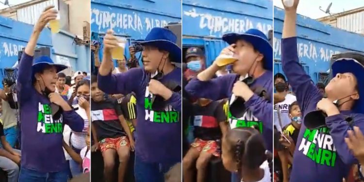 Beber en exceso puede ser nocivo para los candidatos: Así va la campaña de Henri Falcón (Video)