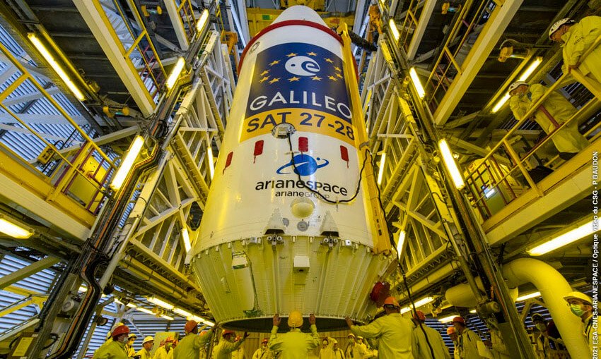 Pospuesto un día el lanzamiento de dos nuevos satélites Galileo