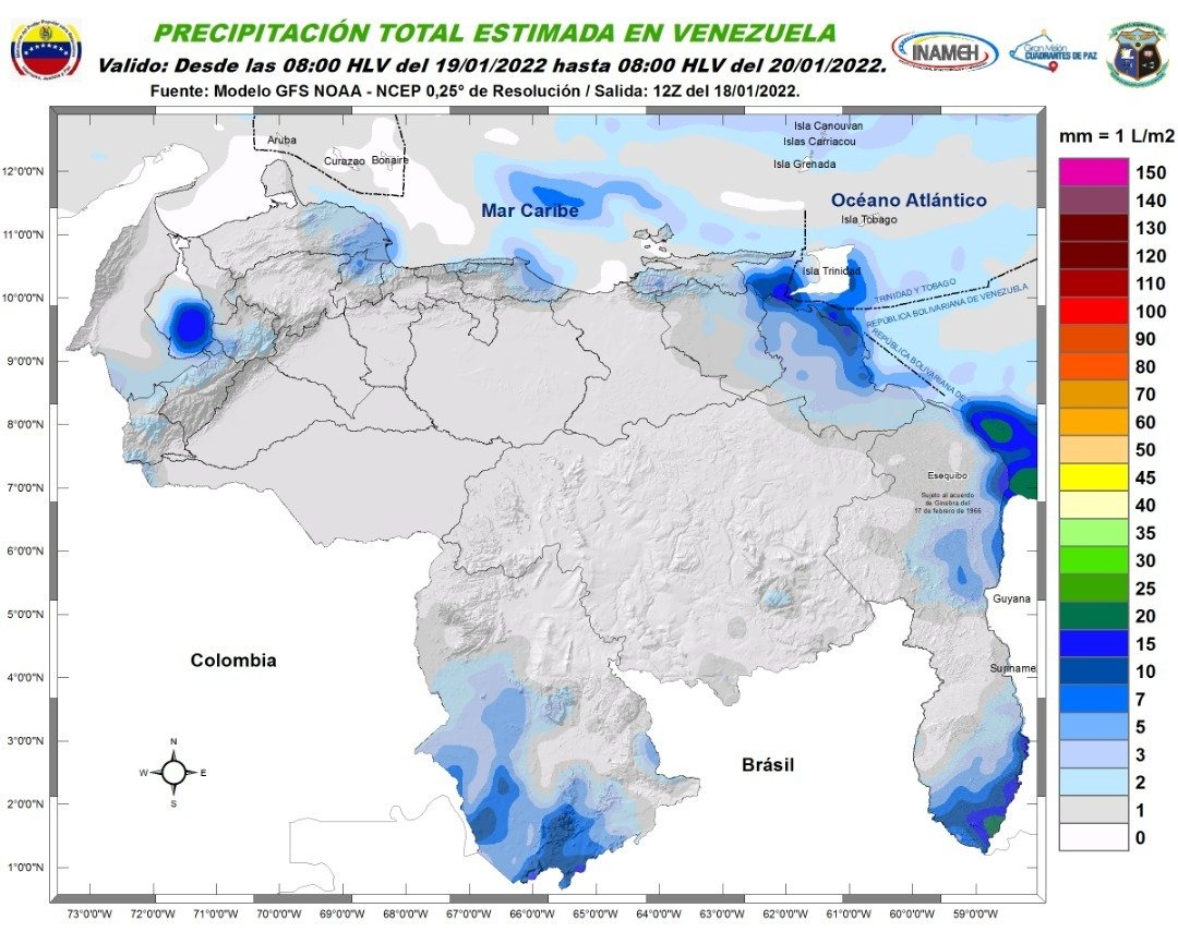 Fuertes marejadas y áreas nubladas: el pronóstico de Inameh para este #19Ene