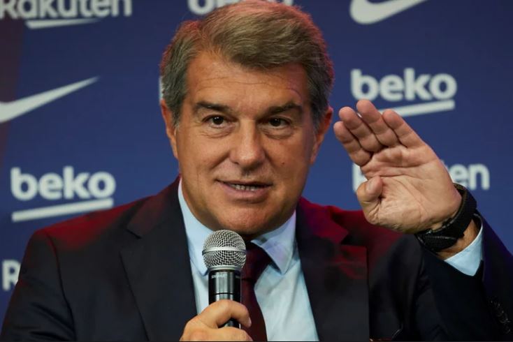 Joan Laporta ilusionó a hinchas del Barcelona con posible llegada de Haaland