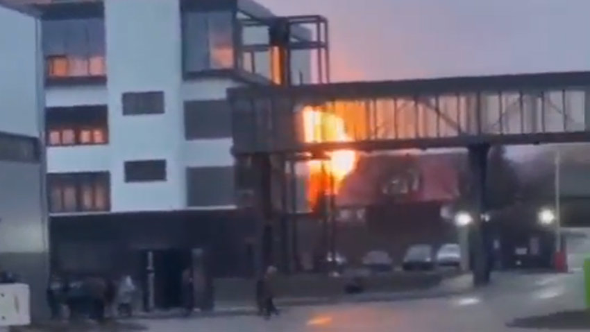 Un misil ruso explota contra el aeropuerto ucraniano de Ivano-Frankivsk (VIDEO)