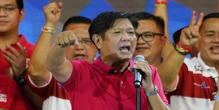 “Bongbong” Marcos, en camino a protagonizar una victoria aplastante en Filipinas