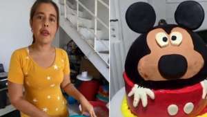 Habló la creadora de la fallida torta de Mickey: Todo el mundo comentando sin saber lo que pasó