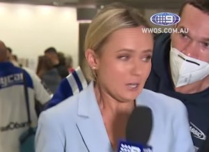 El susto de una reportera australiana durante una transmisión en vivo que se viralizó (VIDEO)