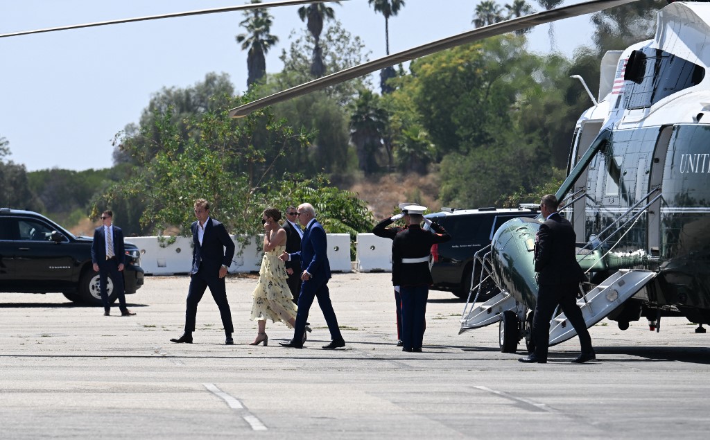 Biden aterrizó en Los Ángeles para participar en Cumbre de las Américas